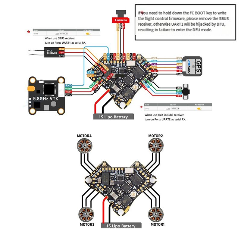 FBIL-F435 NEO 1S AIO Flight Co – Drone Flight Controller recenzja i cena