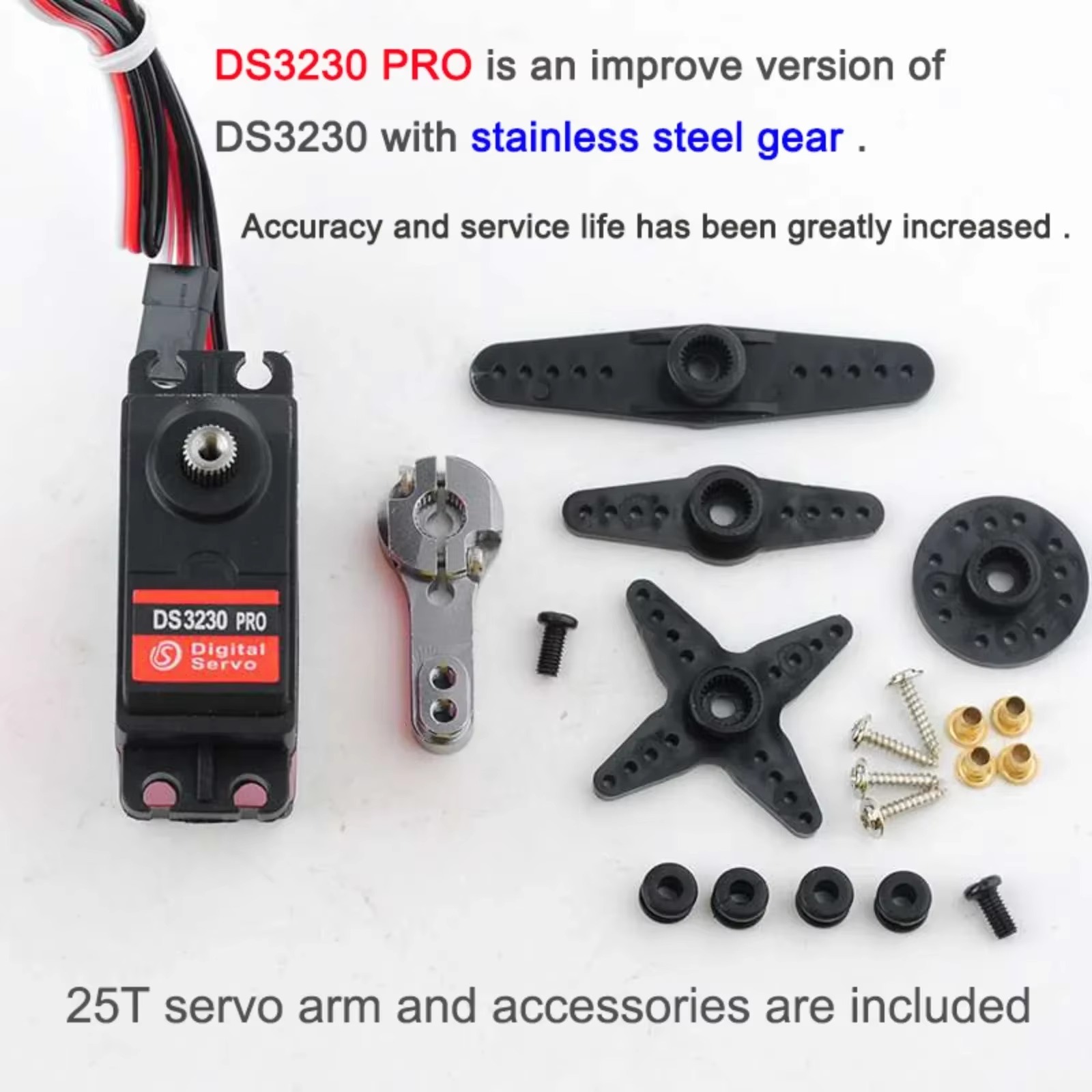 4Pcs DS3230PRO 30KG Digital Se – Drone Arm recenzja i cena