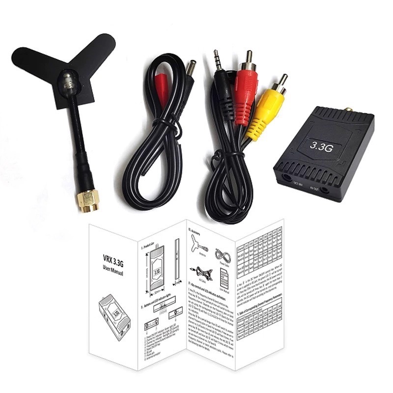 3.3GHz FPV VTX/VRX  3W Analog  – Drone Transmitter recenzja i cena
