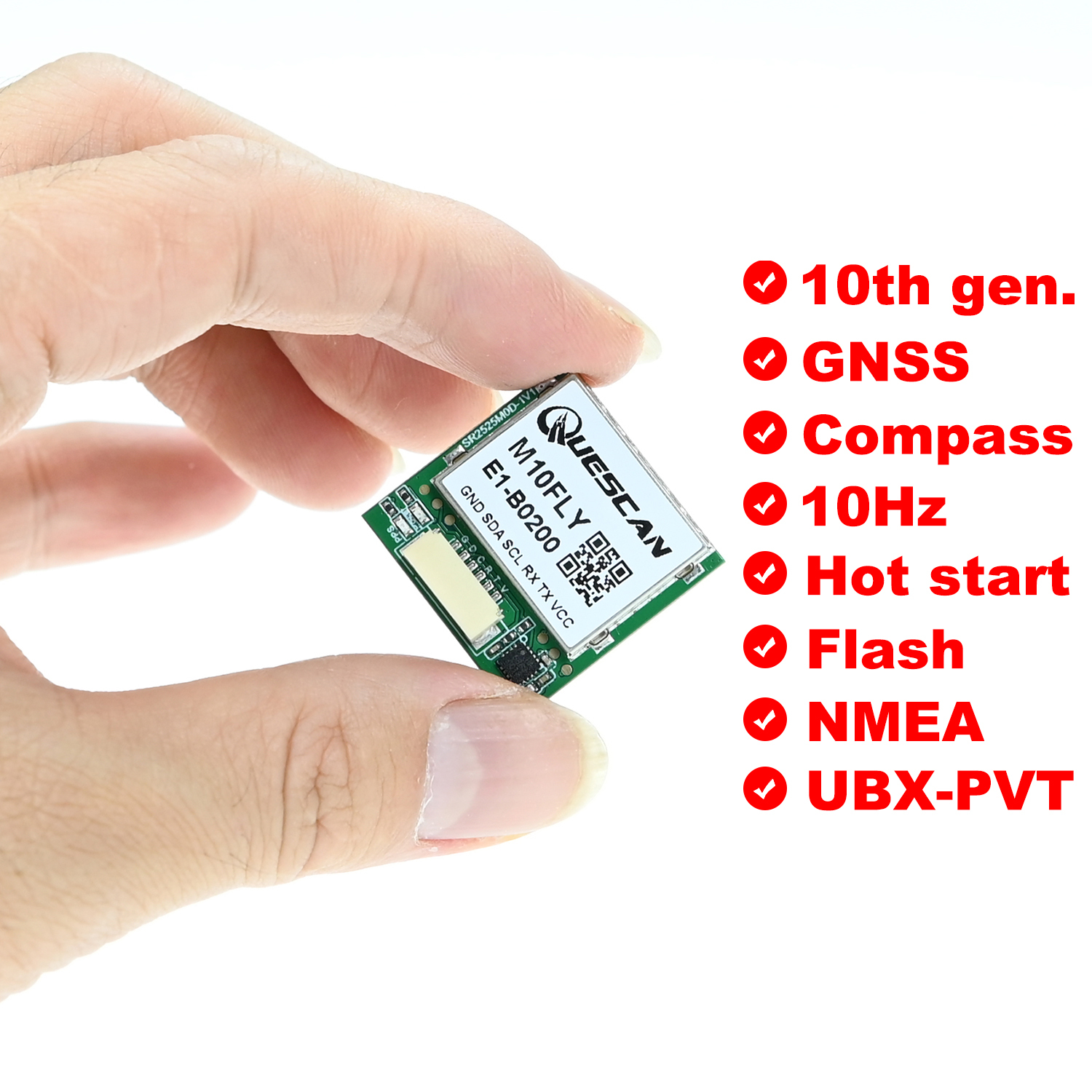 Quescan 25mm*25mm M10FLY 10Hz  – Drone Gps Module recenzja i cena