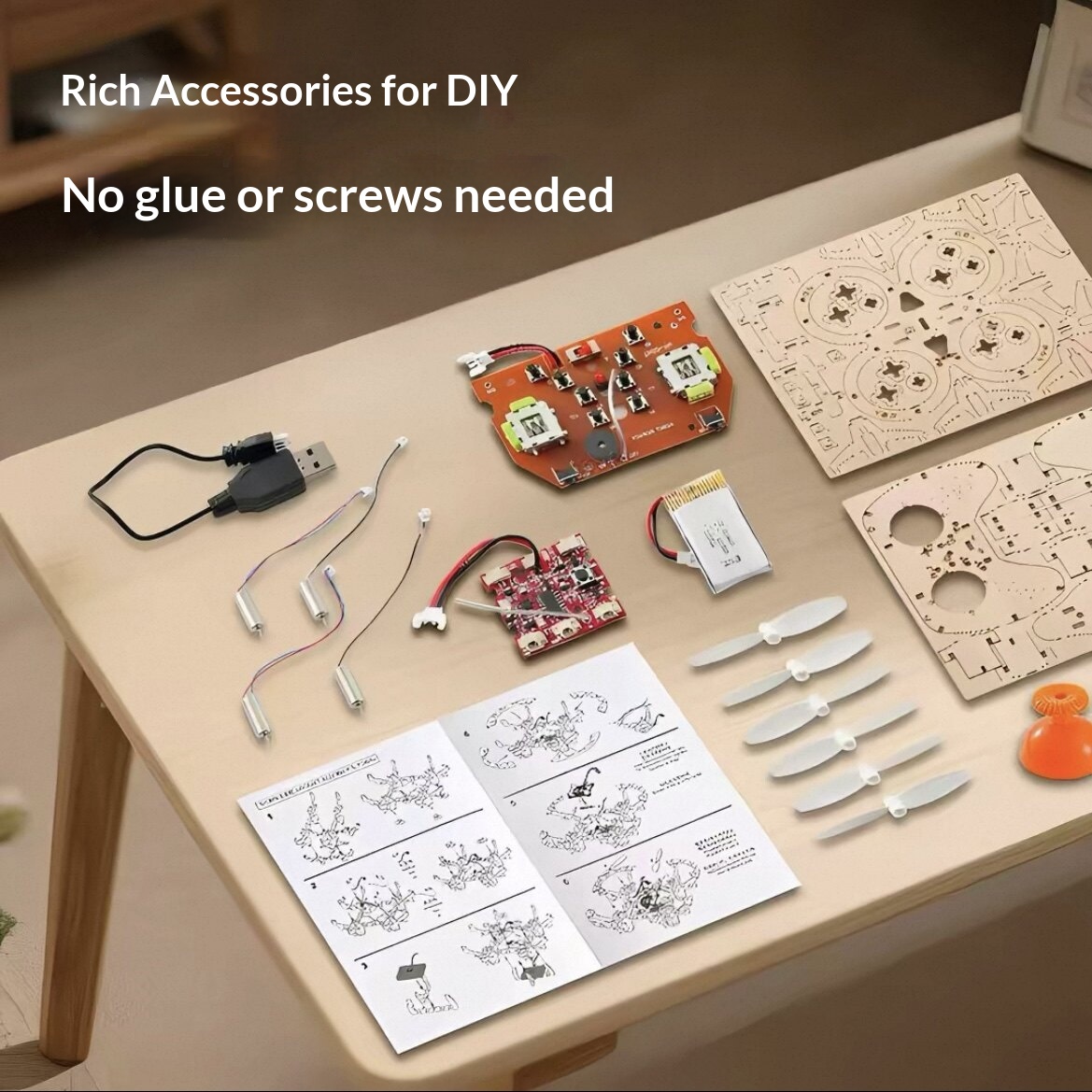 2026 New Wooden DIY Assembled  – Drone Battery recenzja i cena