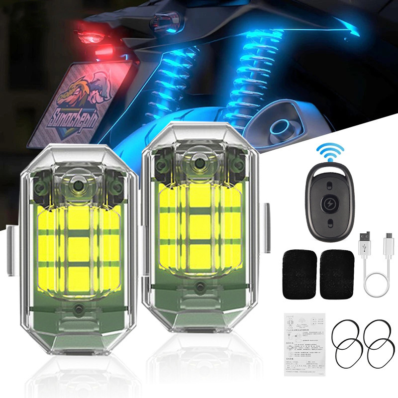 1/2/4Pc Remote Motorcycle Ligh – Drone Led Light recenzja i cena