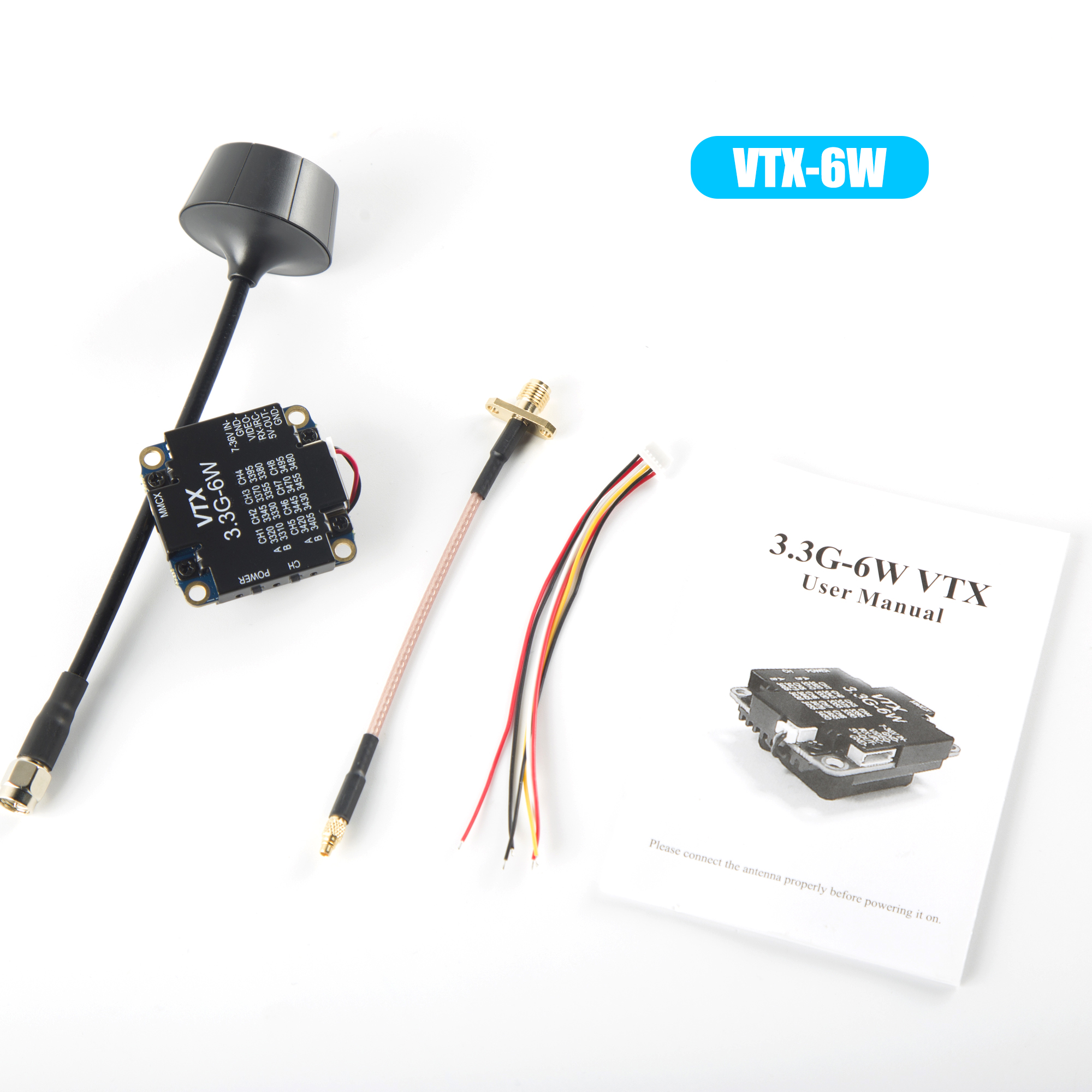 FPV Video Transmitter 3.3G 6W  – Drone Transmitter recenzja i cena