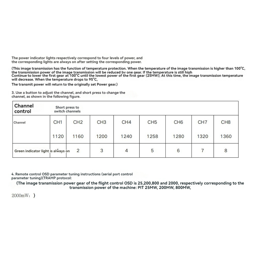 AS96-1.2G 2W VTX 8CH 2000Mw FP – Drone Transmitter recenzja i cena