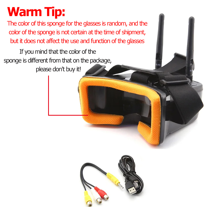 VR009 FPV Video Goggles 3Inch  – Drone Antenna recenzja i cena