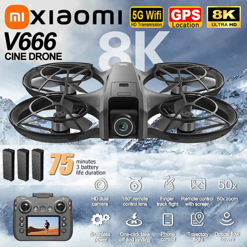 Xiaomi V666 Drone 8K Aerial HD – Drone Gps Mount recenzja i cena